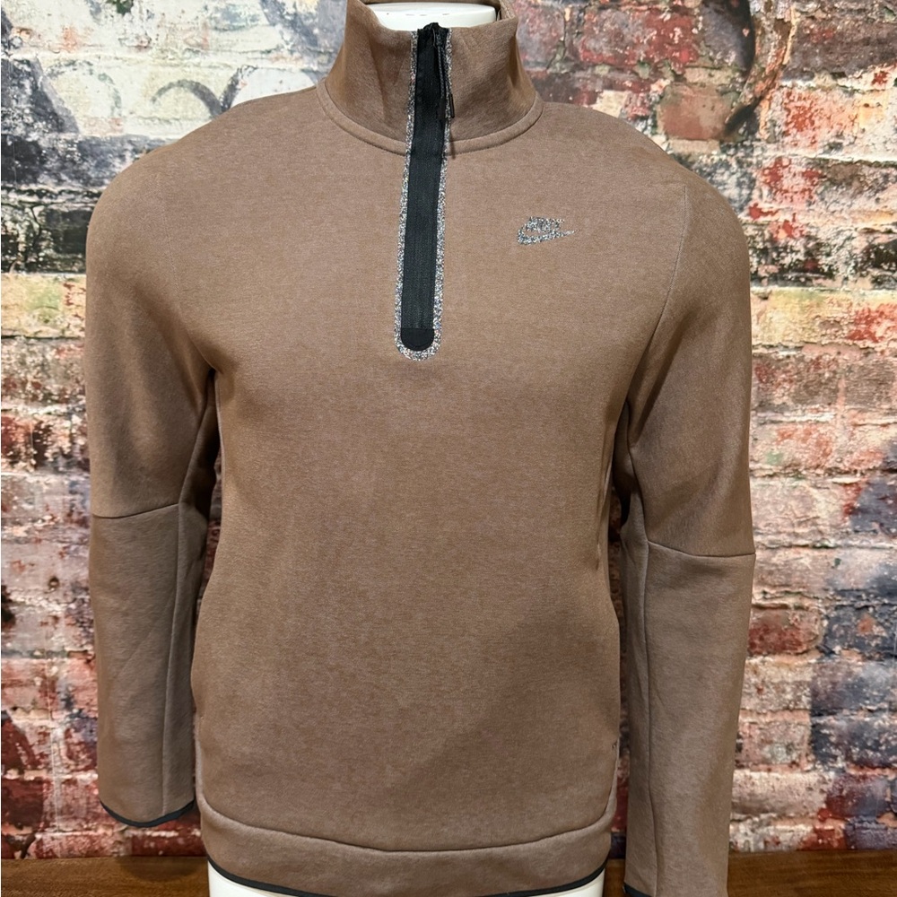 NEW Nike brown Men's Zip-Up Sweater